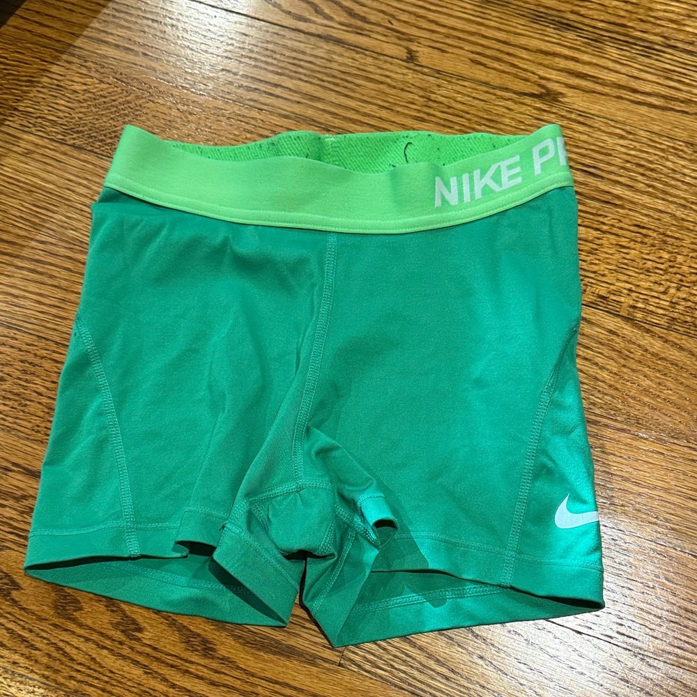 Nike Pro Bright Green Training Shorts